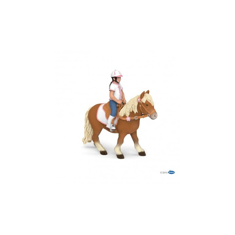 PAPO Poney shetland avec selle