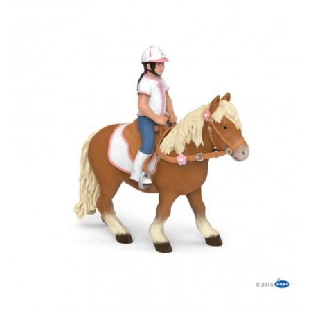 PAPO Poney shetland avec selle