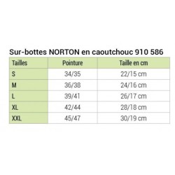 Sur-bottes NORTON en caoutchouc