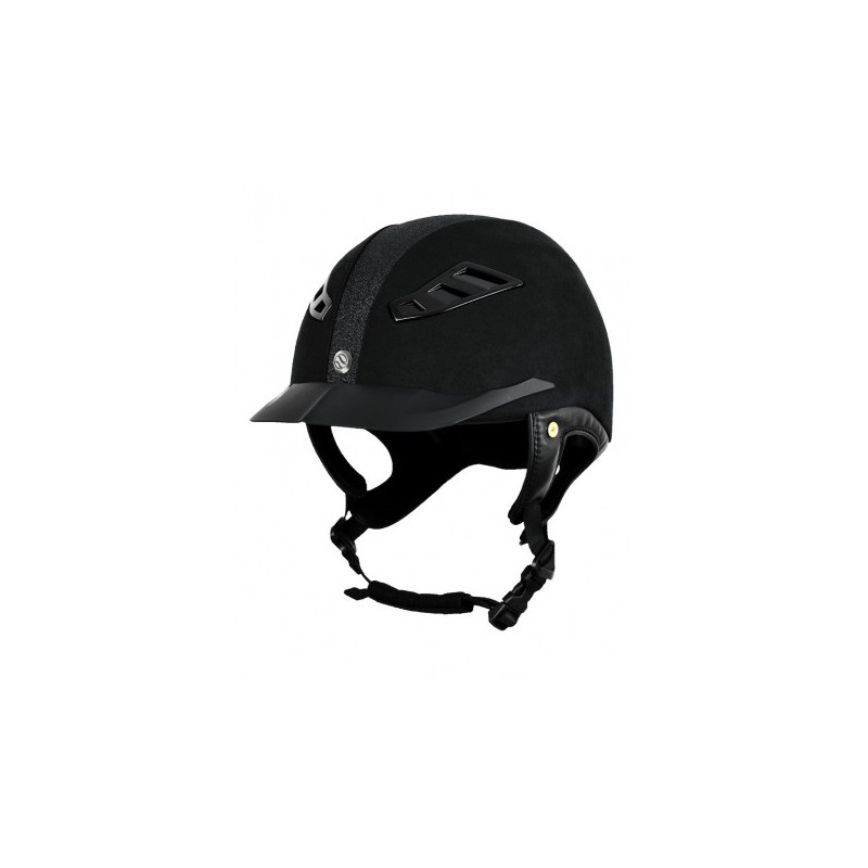 Casque BACK ON TRACK® EQ3 Lynx "Microfibre/Strass"