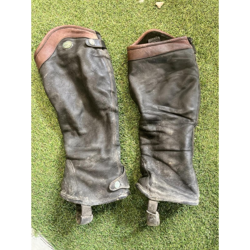 CHAPS  JUMPING NOIR ET MARRON LARGE/SHORT