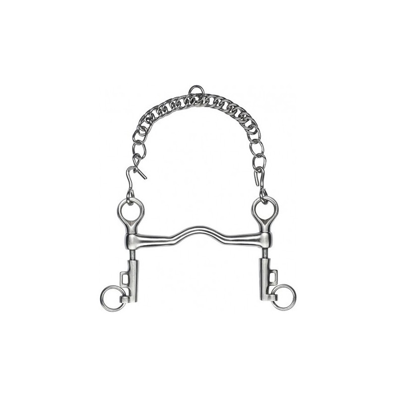 Mors Saumur FEELING à pompe inox satin