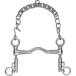 Mors Saumur FEELING à pompe inox satin