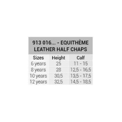 Mini-chaps EQUITHÈME - Cuir