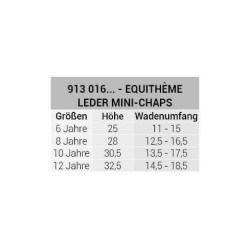 Mini-chaps EQUITHÈME - Cuir