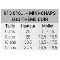 Mini-chaps EQUITHÈME - Cuir