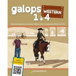 Galops Western 1 à 4 avec Vidéos Editions LAVAUZELLE