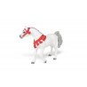 Cheval Arabe blanc en tenue de parade PAPO