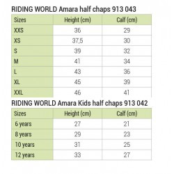 Mini-chaps RIDING WORLD Amara