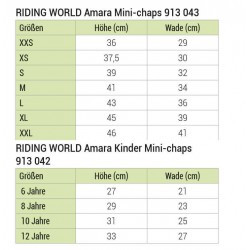 Mini-chaps RIDING WORLD Amara