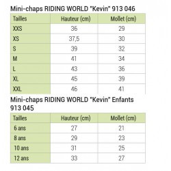 Mini-chaps RIDING WORLD - Kevin