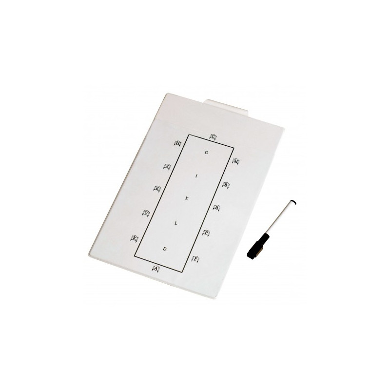 Tableau test de dressage