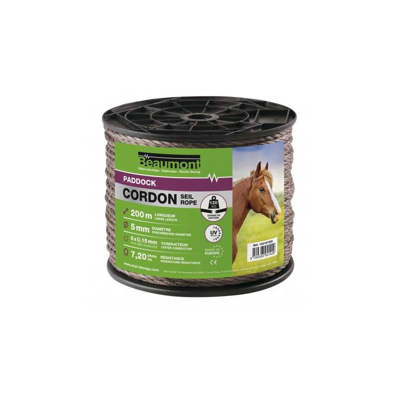 Cordon BEAUMONT - Paddock 5 mm