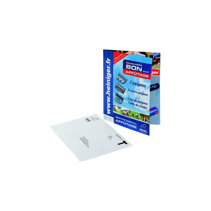 Enveloppe Bon pour affûtage