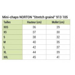 Mini-chaps NORTON - Stretch grainé