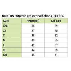 Mini-chaps NORTON - Stretch grainé