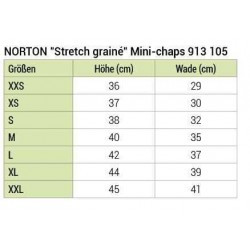 Mini-chaps NORTON - Stretch grainé