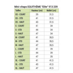 Mini-chaps EQUITHÈME - Elite-