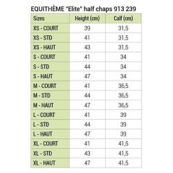 Mini-chaps EQUITHÈME - Elite-