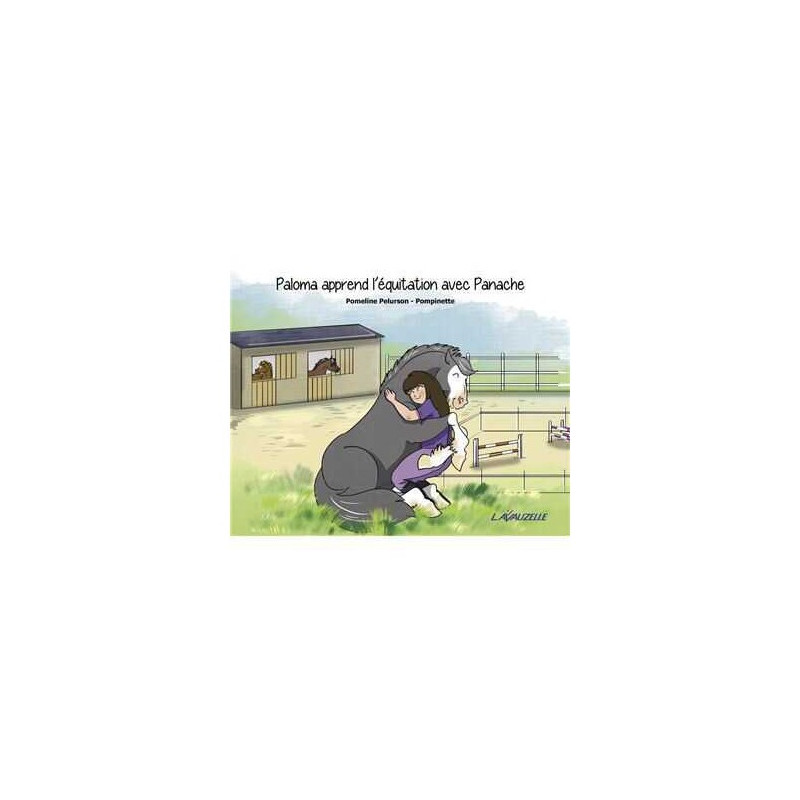 Paloma apprend l'équitation avec Panache
