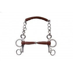 Mors Pelham METALAB - Pinchless cuir branches courtes