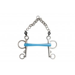 Mors Pelham METALAB - Flexi droit, branches longues