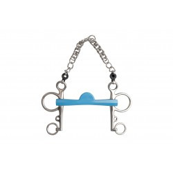 Mors Pelham METALAB - Flexi demi-lune branches longues