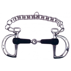 Mors espagnol FEELING - Caoutchouc à passes