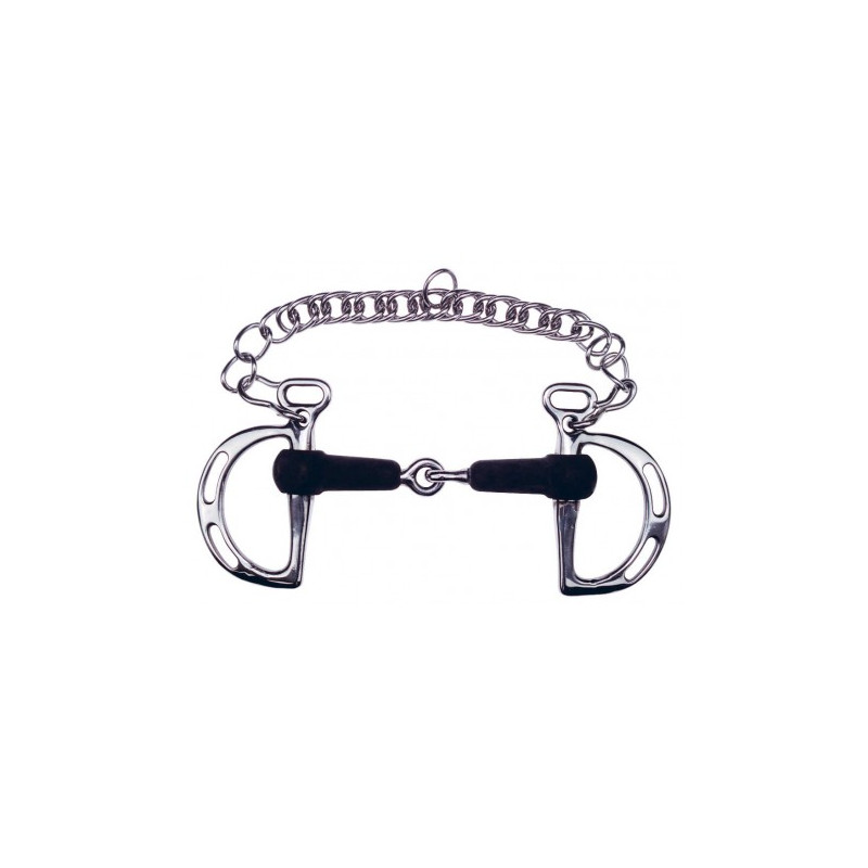 Mors espagnol FEELING - Caoutchouc à passes