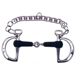 Mors espagnol FEELING - Caoutchouc à passes