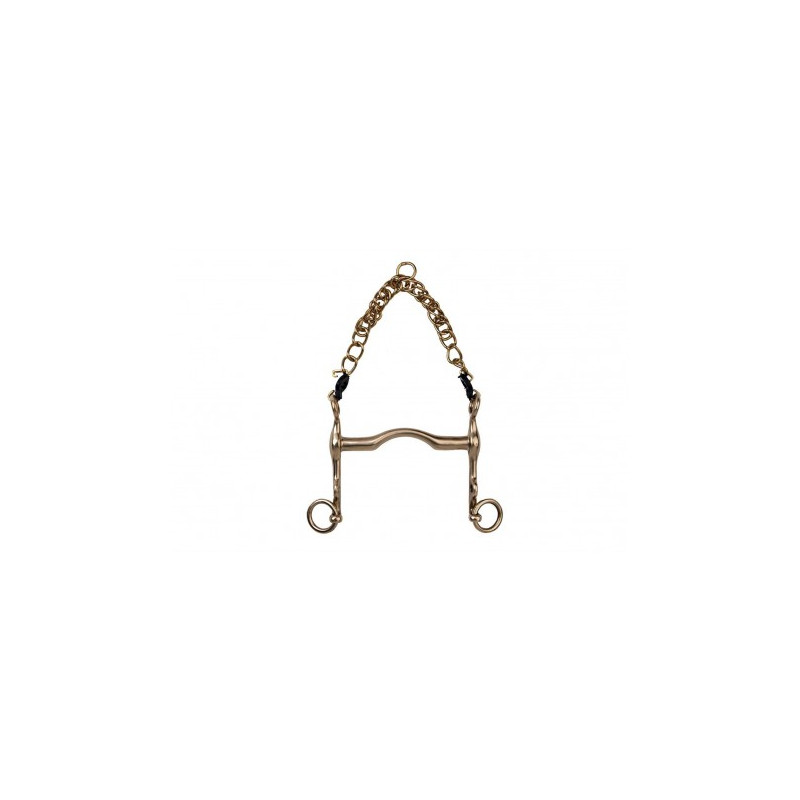 Mors de bride METALAB cyprium, branches longues