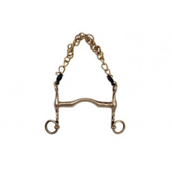 Mors de bride METALAB cyprium, branches courtes