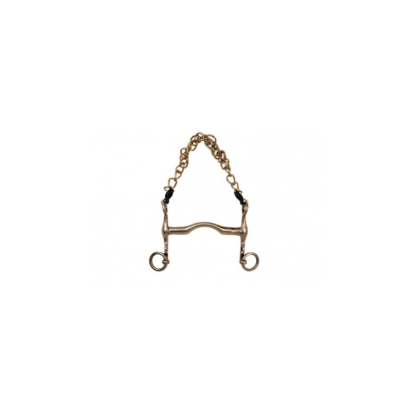 Mors de bride METALAB cyprium, branches courtes