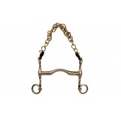 Mors de bride METALAB cyprium, branches courtes