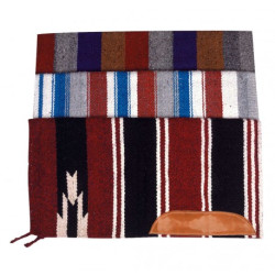 Tapis navajo WESTRIDE - Cuir