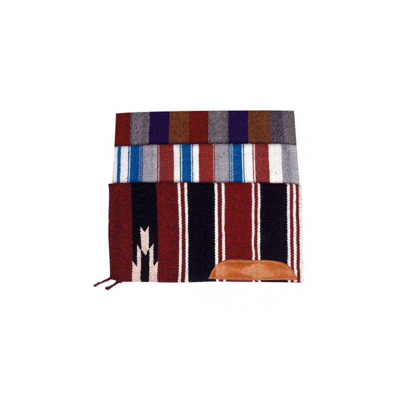 Tapis navajo WESTRIDE - Cuir
