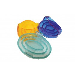 Étrille ovale HIPPOTONIC caoutchouc pailleté