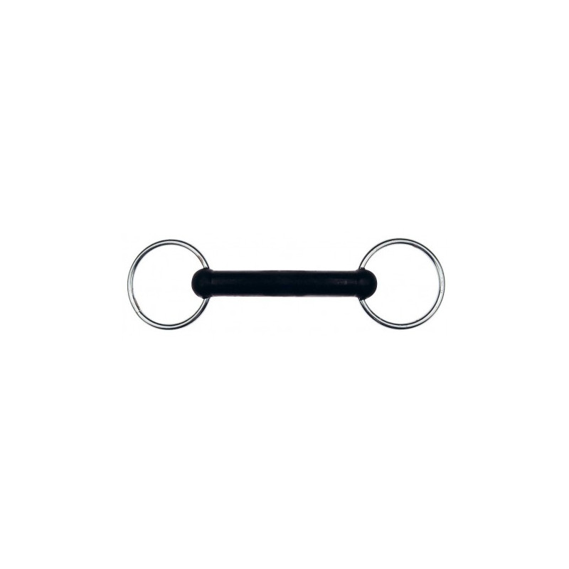 Mors 2 anneaux FEELING - Caoutchouc droit