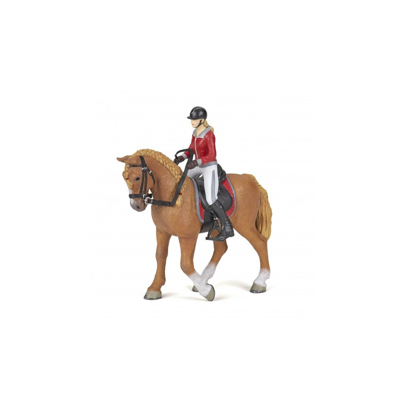 Cheval de promenade et sa cavalière PAPO