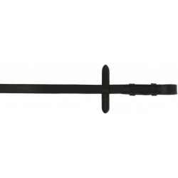 Rênes lisses NORTON PRO - Dark boucles noires