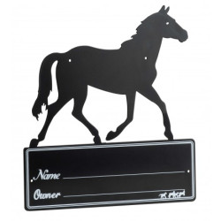 Plaque de box HIPPOTONIC - Silhouette de cheval