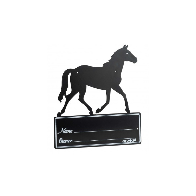 Plaque de box HIPPOTONIC - Silhouette de cheval