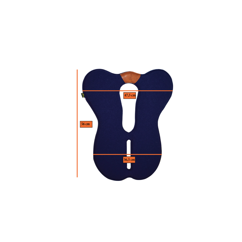 Amortisseur de dos classsique en Feutre de laine