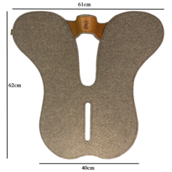 Amortisseur de dos PRO en Feutre de laine avec pont