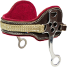 Hackamore en Cuir et Feutre de Laine