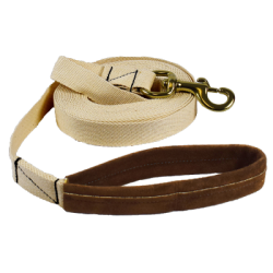 Longe à tourner poignée croûte de cuir