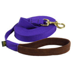 Longe à tourner poignée croûte de cuir