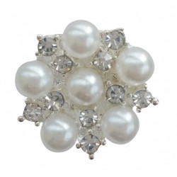 Epingle à cheveux - Strass/perle