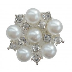 Epingle à cheveux - Strass/perle