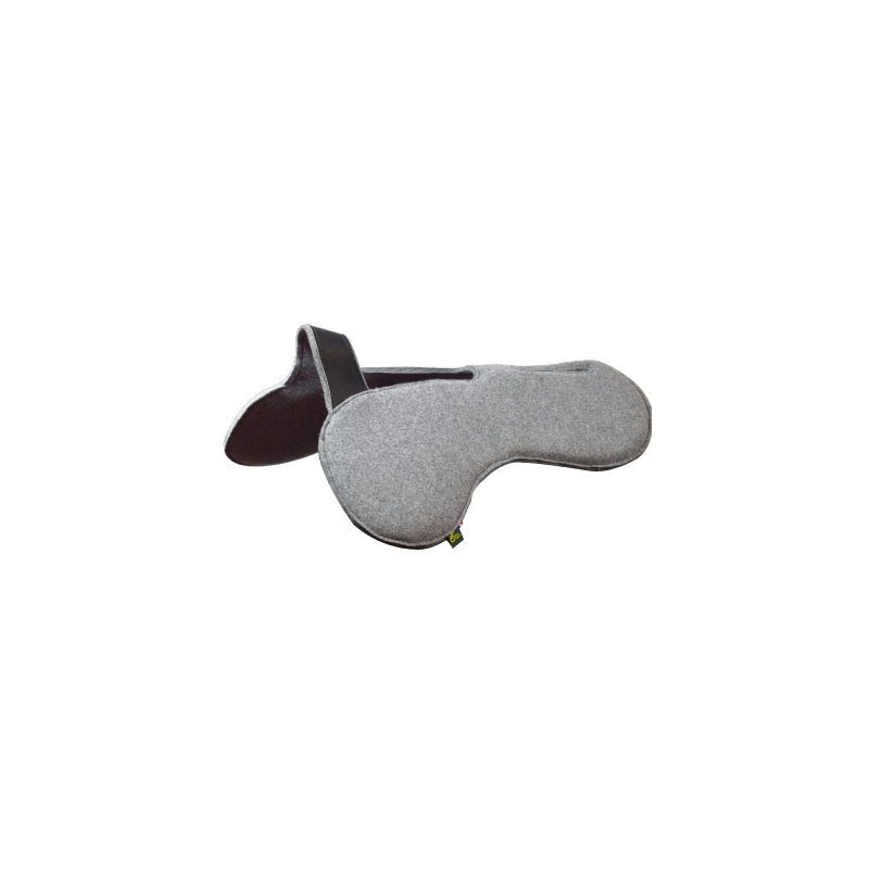 Amortisseur de dos PRO en Feutre de laine avec pont et réhausse arrière
